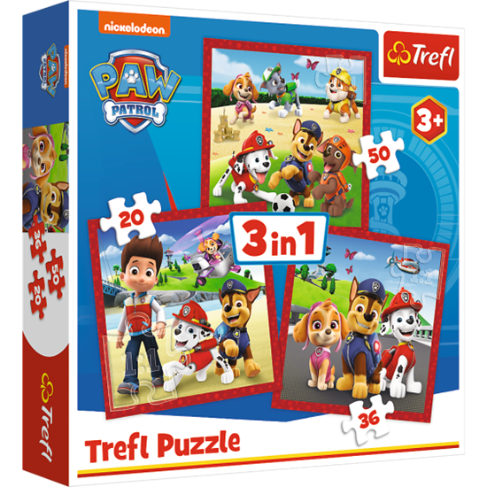 Picture of TREFL PAW PATROL 3 dėlionių rinkinys „Šuniukas-patrulis“