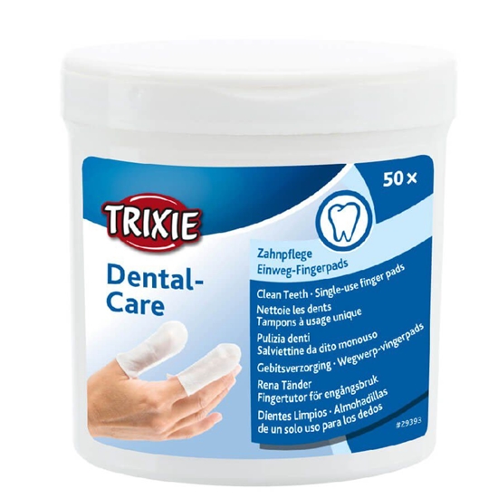 Изображение TRIXIE Dental-Care Dantų valymo servetėlės - 50  vnt.