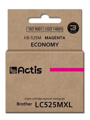 Attēls no Tusz Actis Tusz ACTIS KB-525M (zamiennik Brother LC525M Standard 15 ml czerwony)