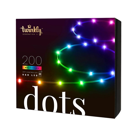 Picture of Twinkly|Dots Smart LED Lights 60 RGB (Multicolor), USB Powered, 3m, Transparent|RGB – 16M+ colors