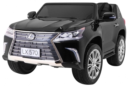 Attēls no Vaikiškas elektromobilis Lexus LX570, juodas lakuotas