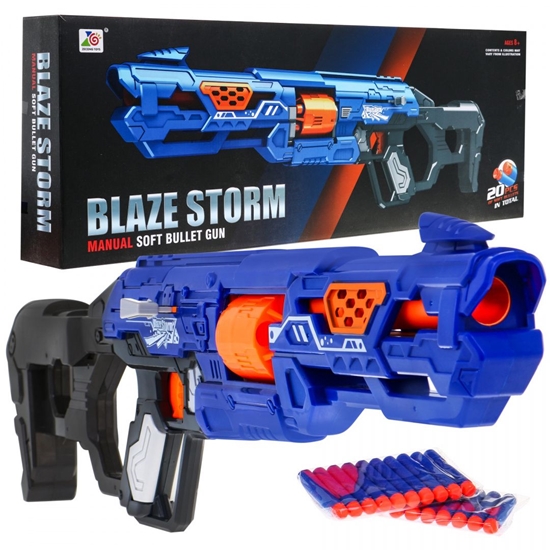Изображение Vaikiškas šautuvas Blaze Storm su 20 šovinių, mėlynas