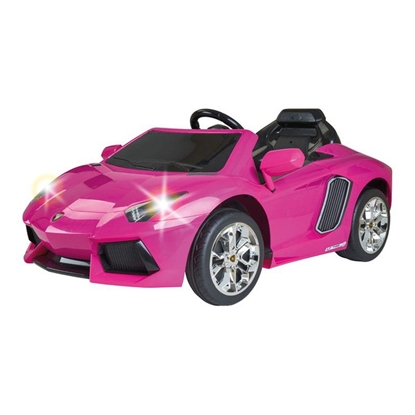 Attēls no Vaikiškas vienvietis elektromobilis - Lamborghini Aventador, rožinis