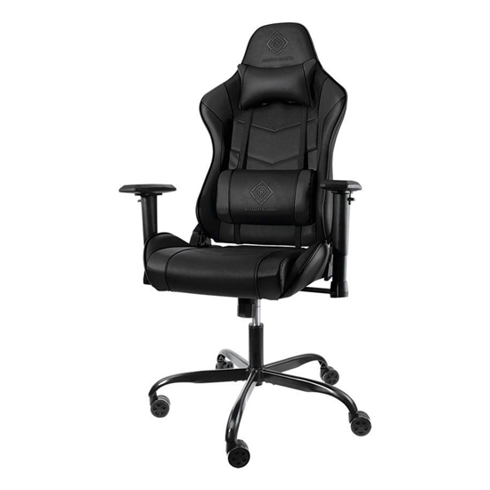 Picture of Žaidimų kėdė DELTACO GAMING minkšto audinio, ergonomiška, juoda / GAM-096F