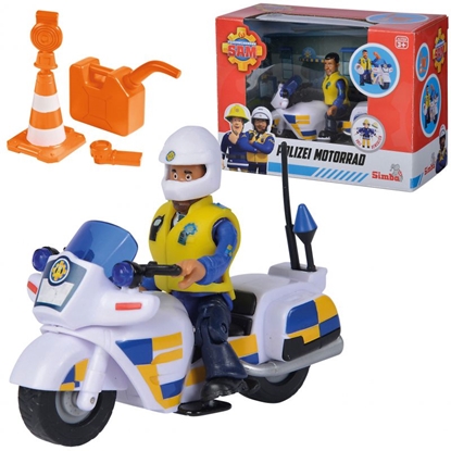 Изображение Žaislinis policijos motociklas su figūrėle