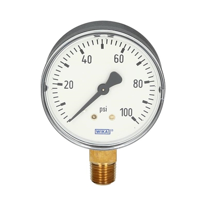 Изображение 0-10 bar M 100R G1/2 Manometri 111.10.(Sert.890) 0.2 JAUNS