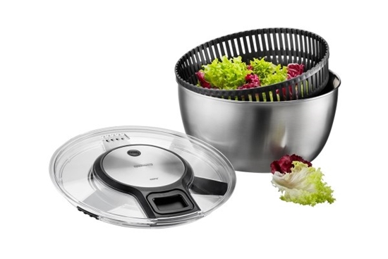 Picture of GEFU Speedwing salad spinner Stainless steel Button