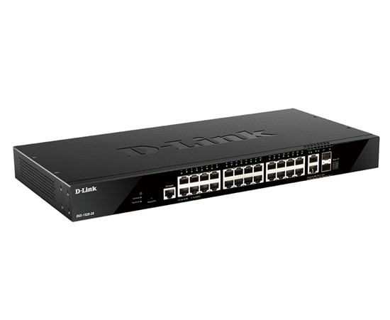 Picture of D-Link DGS-1520-28/E network switch Managed L3 10G Ethernet (100/1000/10000) 1U Black