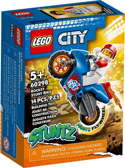 Picture of Konstruktorius LEGO City Stuntz Raketinis kaskadininkų motociklas 60298