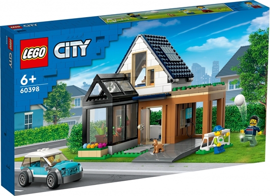 Изображение LEGO City Domek rodzinny i samochód elektryczny (60398)