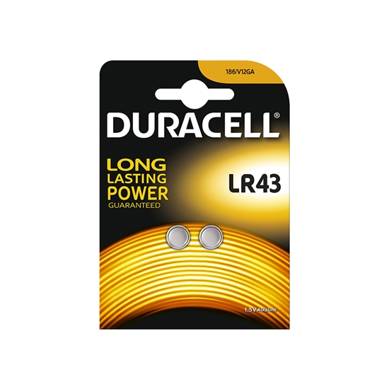 Picture of Baterija DURACELL, LR43, 2 gab./ iepak.