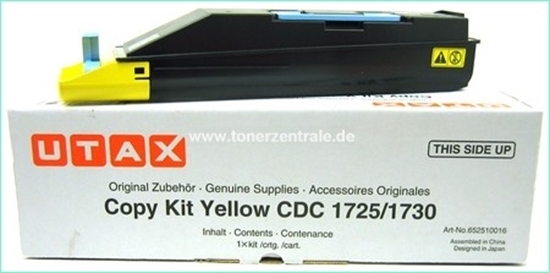 Picture of Triumph Adler Copy Kit DDC 2725 12k/ Utax Toner CDC 1725 Yellow (652510116/ 652510016)