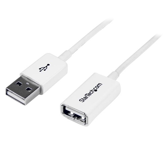 Picture of StarTech.com 3m White USB 2.0 Extension Cable A to A - M/F