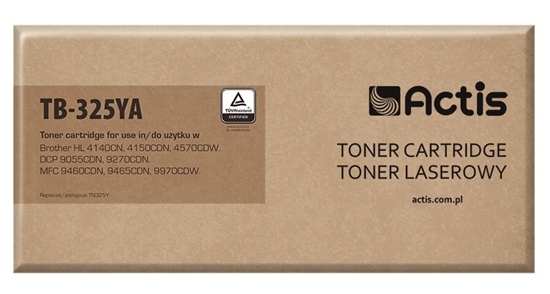 Picture of Actis TB-325YA toner (replacement for Brother TN-325Y; Standard; 3500 pages; yellow)