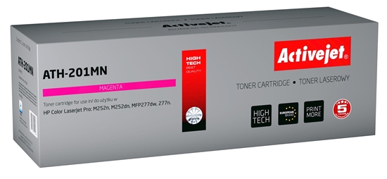 Изображение Activejet ATH-201MN toner (replacement for HP 201A CF403A; Supreme; 1,400 pages; magenta)