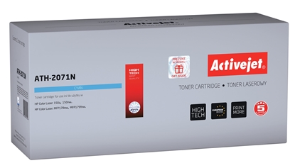 Picture of Activejet ATH-2071N toner (replacement for HP 117A 2071A; Supreme; 700 pages; cyan)