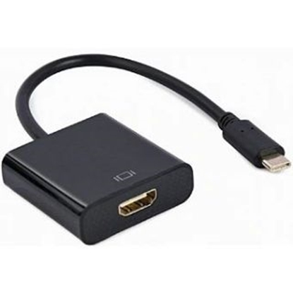 Attēls no Adapteris Gembird USB Type-C Male - HDMI Female 4K@60Hz 15cm Black