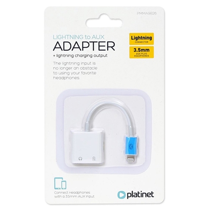 Изображение Adapteris Platinet Lightning - 3.5mm + Lightning (45646)