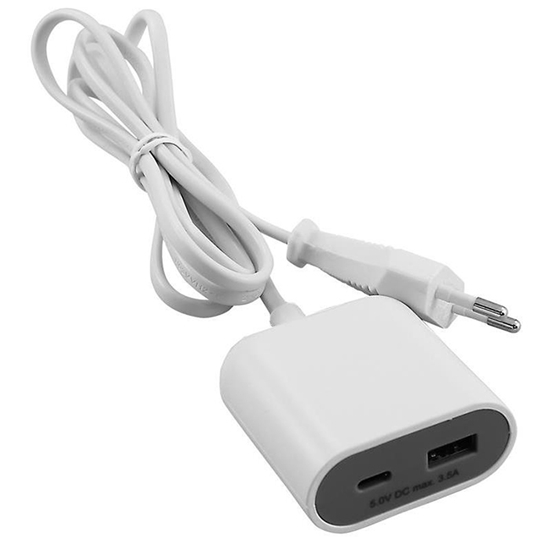 Изображение Adapters 220/USB-C+A 3.5A ar vadu 1.5m