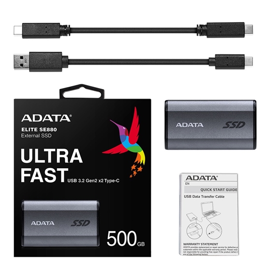 Изображение ADATA SE880 500 GB Wi-Fi Grey