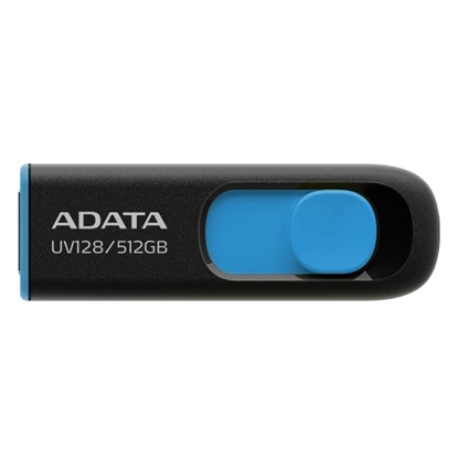 Attēls no MEMORY DRIVE FLASH USB3 512GB/BLK/BLUE AUV128-512G-RBE ADATA