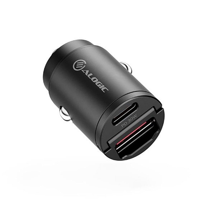 Attēls no ALOGIC Rapid Power 30W Mini Car Charger with USB-C and USB-A