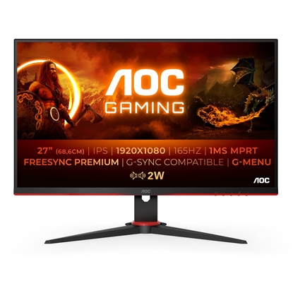 Picture of AOC G2 27G2SPAE/BK LED display 68.6 cm (27") 1920 x 1080 pixels Full HD Black, Red