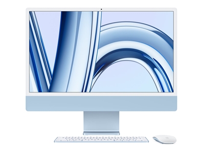 Attēls no Apple iMac 24” 4.5K Retina, Apple  M3 8C CPU, 8C GPU/8GB/256GB SSD/Blue/RUS | Apple