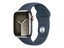 Attēls no Smartwatch Apple Apple Watch Series 9 GPS + Cellular 41mm Silver Stainless Steel Case with Storm Blue Sport Band - M/L MRJ33ET/A