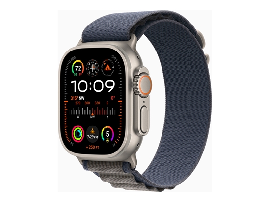 Picture of Išmanusis laikrodis APPLE Watch Ultra 2 GPS+Cell 49mm Titanium Case with Blue Alpine Loop - Small