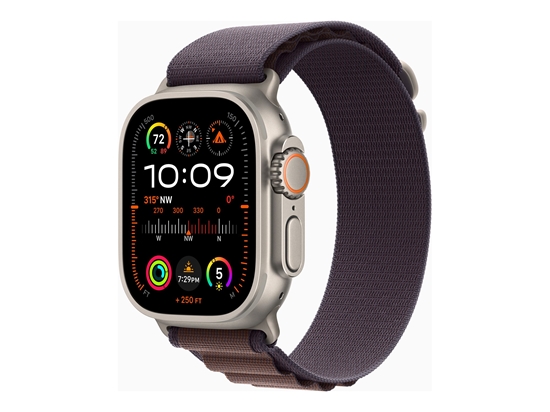 Picture of Išmanusis laikrodis APPLE Watch Ultra 2 GPS+Cell 49mm Titanium Case with Indigo Alpine Loop - Small