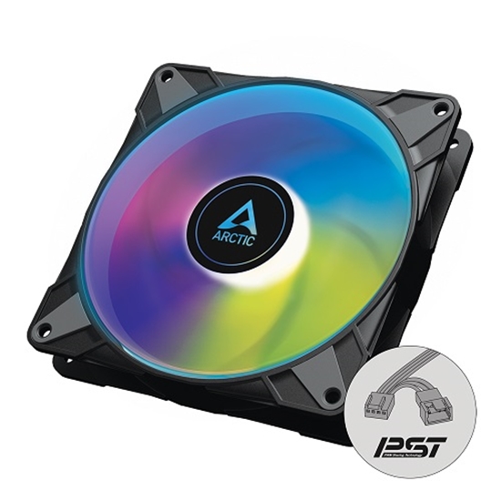 Picture of ARCTIC P14 PWM PST A-RGB Semi-Passive Case Fan, 4-pin, 140mm, Black