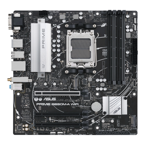 Изображение ASUS PRIME B650M-A WIFI AMD B650 Socket AM5 micro ATX