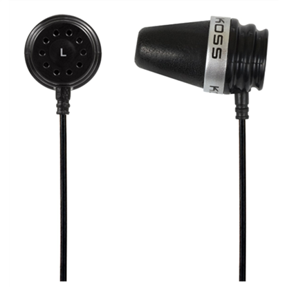 Изображение Ausinės Koss  Headphones  Sparkplug  Wired  In-ear  Noise canceling  Black