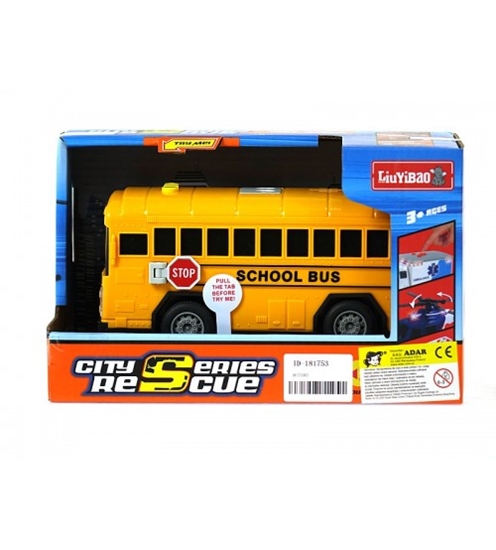 Picture of Autobus School Bus ar skaņu un gaismu 18 cm 579514