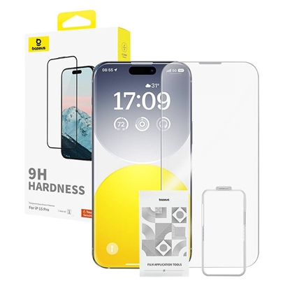 Attēls no Baseus 0.3mm Diamond Tempered Glass for Apple iPhone 15 Pro