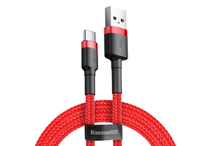 Picture of Baseus Cafule USB cable USB 2.0 0.5 m USB A USB C Red