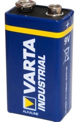 Изображение BAT9.ALK.VI1; 6LR61/9V  baterijas Varta Industrial Alkaline MN1604/4022 iepakojumā 1 gb.