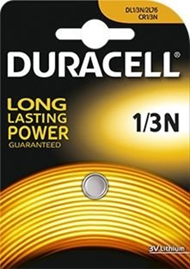 Изображение BATN13.D1; CR1/3 baterijas 3V Duracell litija 2L76 iepakojumā 1 gb.
