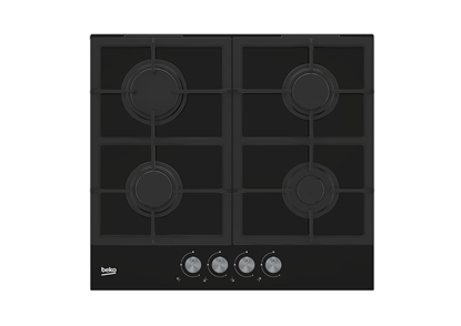 Picture of Beko HILG 642C5 SB Black Built-in 60 cm Gas 4 zone(s)