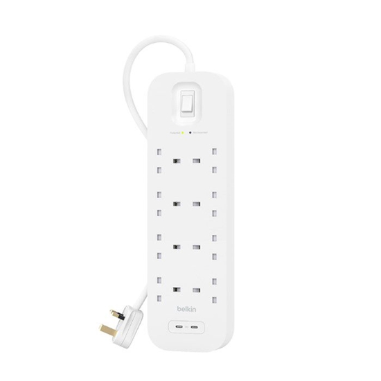Изображение Belkin Connect White 8 AC outlet(s) 2 m