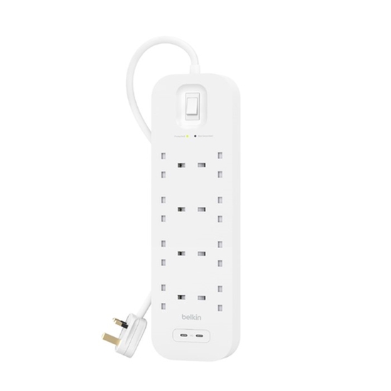 Picture of Belkin Connect White 8 AC outlet(s) 2 m