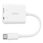 Attēls no Belkin RockStar 3,5mm Audio- and USB-C Ladeadap. white NPA004btWH