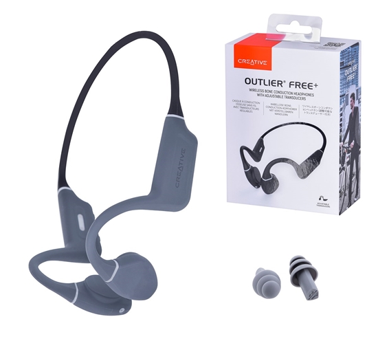 Picture of Bone conduction headphones CREATIVE OUTLIER FREE+ wireless, waterproof Black