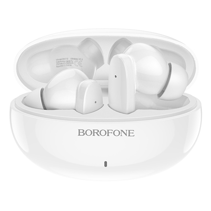 Изображение Borofone BW19 TWS 5.3 BT Ātrās sapārošanas Komfortas austiņas White