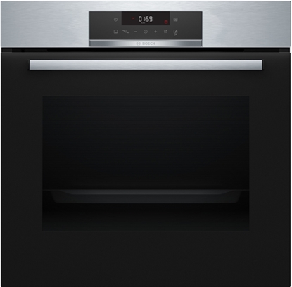 Изображение Bosch | Oven | HBA172BS0S | 71 L | Electric | Pyrolysis | Touch control | Height 59.5 cm | Width 59.4 cm | Stainless steel