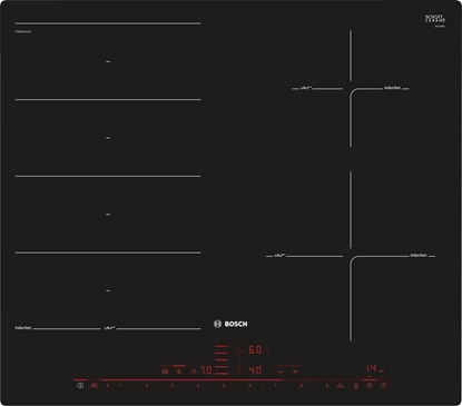 Picture of Bosch Serie 8 PXE601DC1E hob Black Built-in Zone induction hob 4 zone(s)