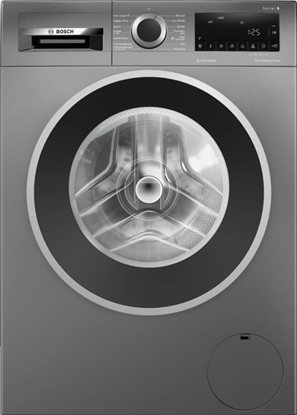 Изображение Bosch | Washing Machine | WGG244ZRSN | Energy efficiency class A | Front loading | Washing capacity 9 kg | 1400 RPM | Depth 59 cm | Width 59.8 cm | Display | LED | Steam function | Cast Iron Grey