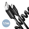 Picture of BUCM-AM20TB Kabel Twister USB-C - USB-A, 1.1m, USB2.0 3A, ALU