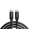 Picture of BUCM-CM10AB Kabel USB-C - USB-C 2.0, 1m, PD 60W, 3A, ALU, oplot Czarny